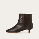 Vared botki, brązowy wzór krokodyla OUTLET